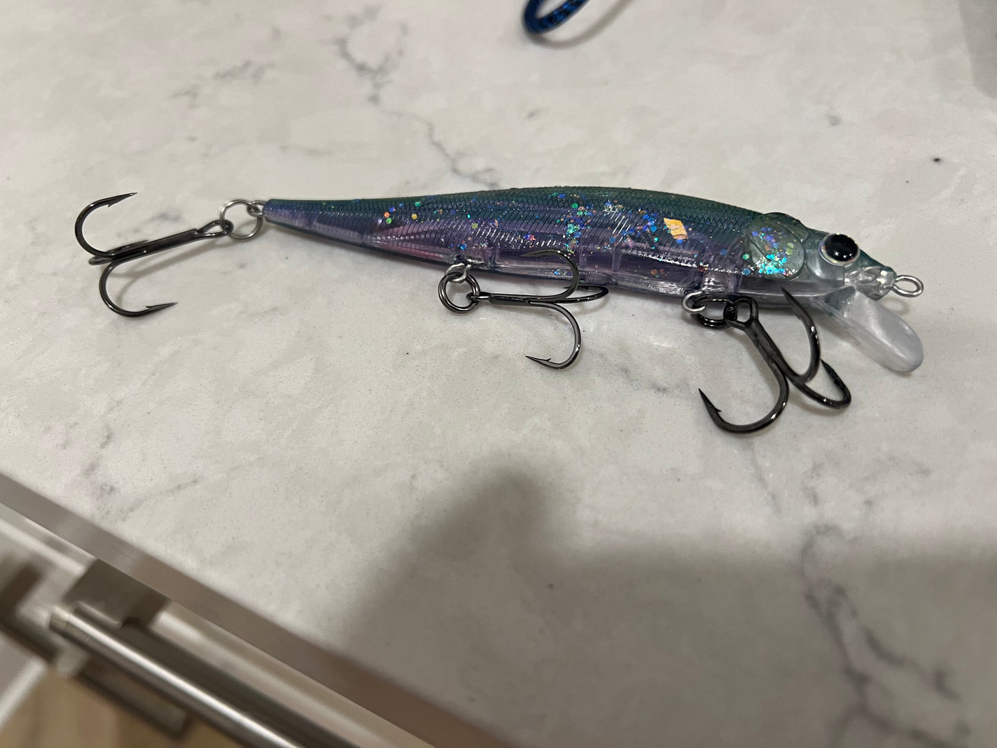 4.3” Shallow running custom painted jerkbait