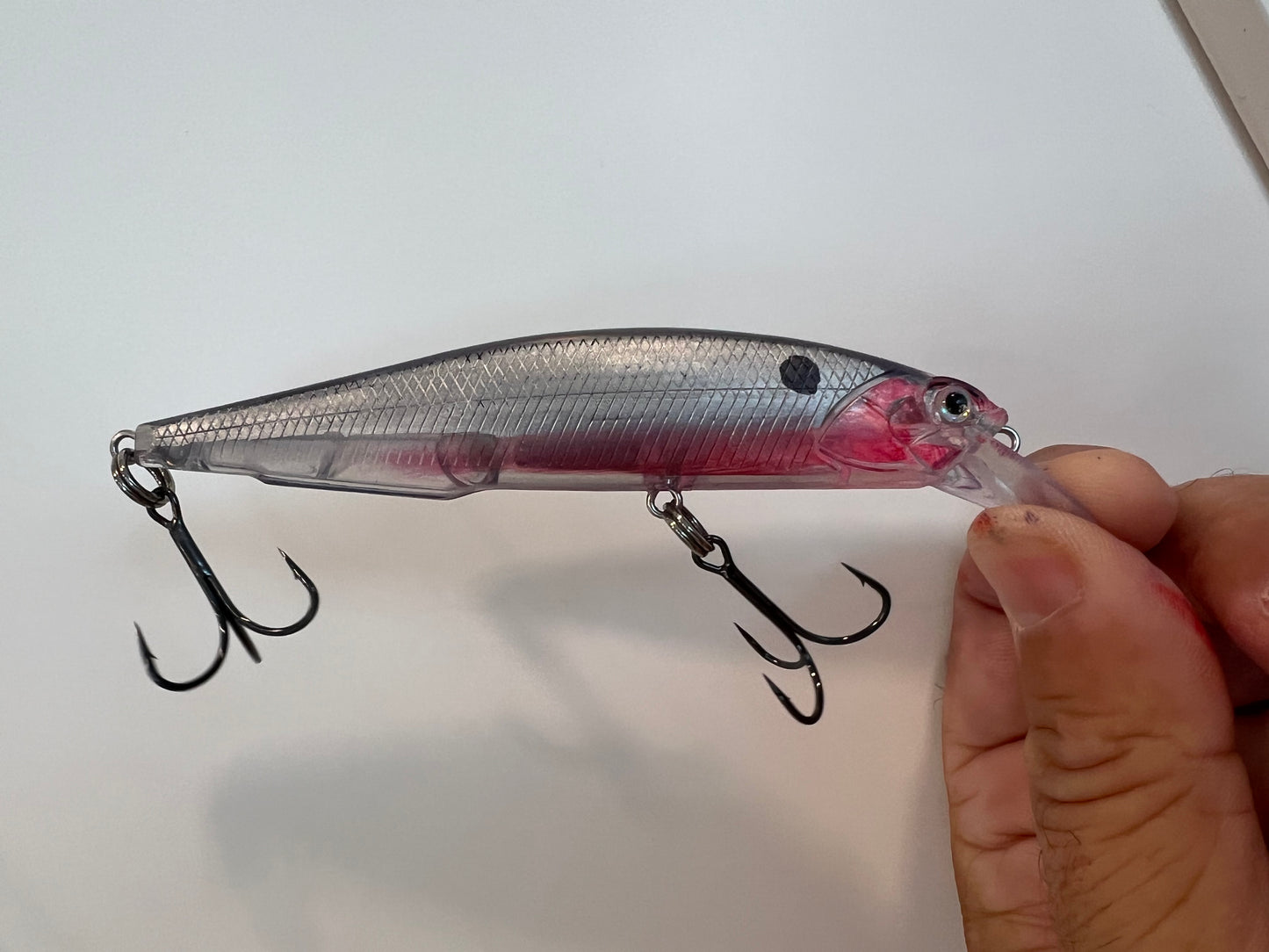 4.3” Shallow running custom painted jerkbait